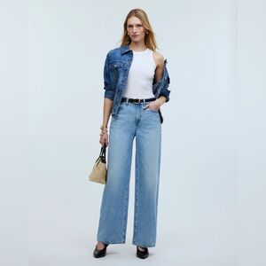 SOLD Madewell Superwide-Leg Jeans in Ahern Wash